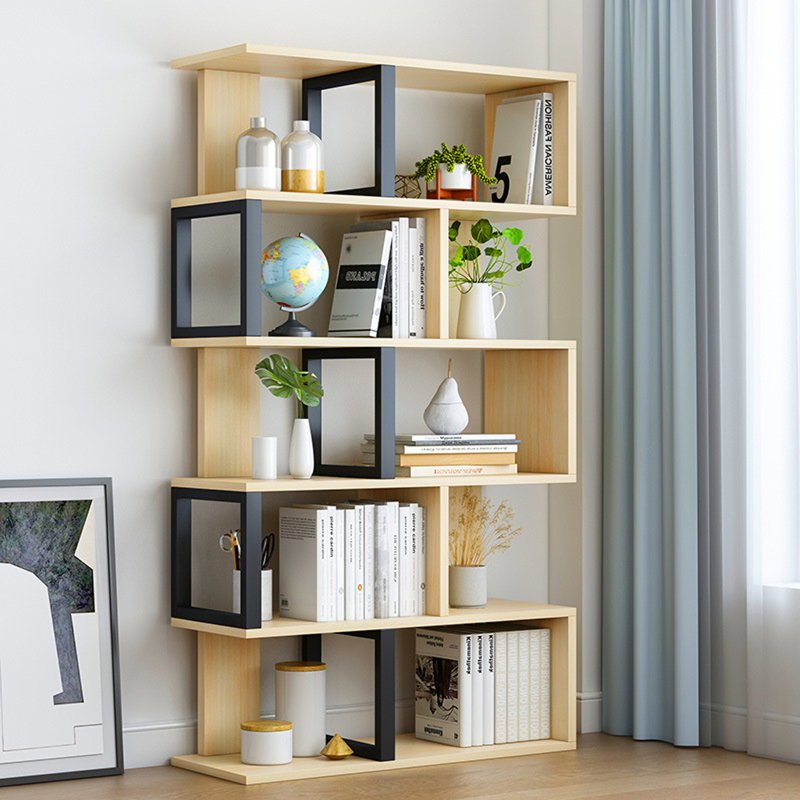 Latitude Run® 5Shelf Bookcase Large Open Bookshelf Vintage Industrial